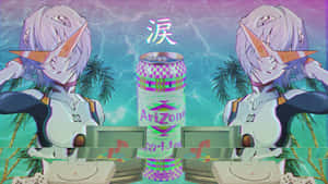 90 Anime Aesthetic Glitch Wallpaper