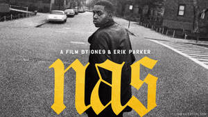 90s Rapper Nas Film Poster Wallpaper