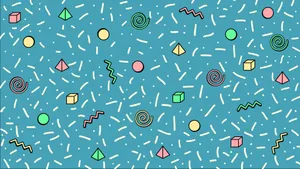 90s Style Flooring Design Wallpaper