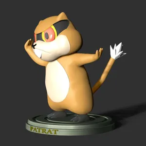 A 3d Render Of A Patrat Character Wallpaper