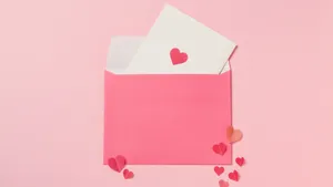 A 4k Monitor Showing A Tropical Beach Wallpaper