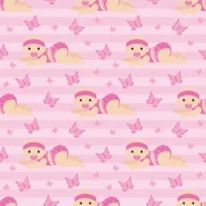 A Beautiful Baby Girl In Pink Wallpaper