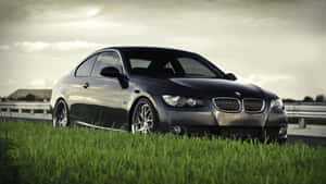 A Beautiful Blue Bmw 328 Wallpaper