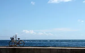 A Beautiful Day For A Beach Cruiser Ride Wallpaper