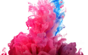 A Beautiful Display Of Colorful Smoke Wallpaper