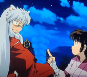 A Beautiful Encounter: Inuyasha And Sango Wallpaper