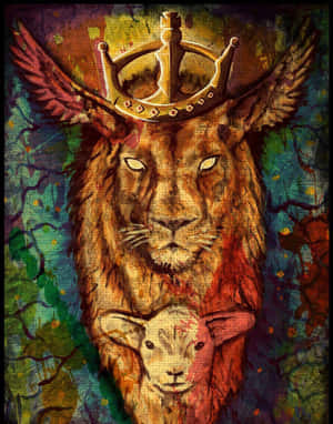 A Beautiful Illustration Of The Holy Trinity Wallpaper