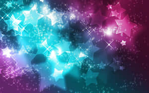 A Beautiful Image Of A Shining Star Made From A Stunning Array Of Colors. Wallpaper