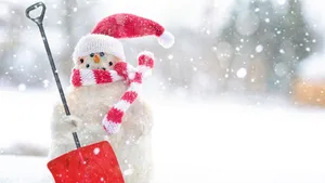 A Beautiful Lake Surrounded By Mountains And Trees Wallpaper