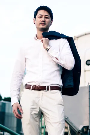 A Beautiful Navy Blue Coat For Any Occasion Wallpaper