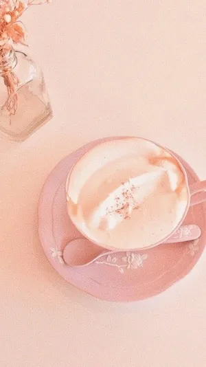 A Beautiful Peachy Pastel Landscape For You To Enjoy Wallpaper