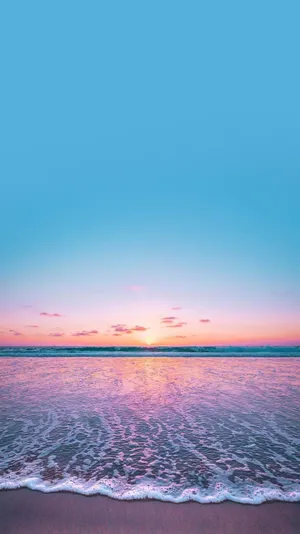 A Beautiful Pink And Blue Aesthetic Wallpaper Wallpaper