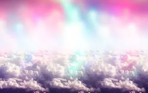 A Beautiful Rainbow Brings Joy And Smiles To A Lovely Sunny Day. Wallpaper