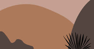 A Beautiful Shingle Beach On A Palm-lined Shore Wallpaper