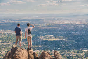 A Beautiful Sunrise Over Phoenix, Arizona Wallpaper