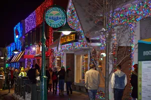 A Beautiful Sunset Over The City Of Rochester Wallpaper