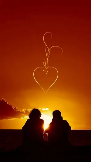 A Beautiful Sunset Spent With The One You Love Wallpaper