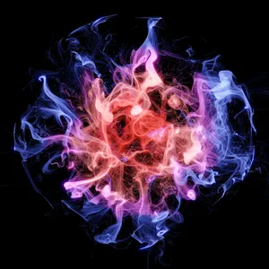 A Beautiful Trail Of Colorful Smoke. Wallpaper