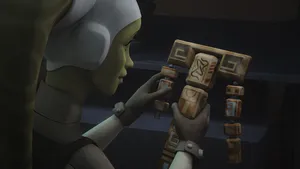 A Beautiful Twi'lek Walking On The Beach Wallpaper