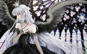 A Beautiful Woman In Gothic Costume Wallpaper