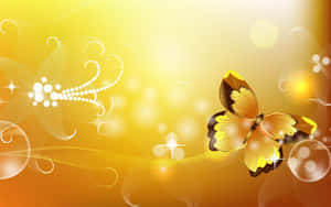 A Beautiful Yellow Butterfly Wallpaper