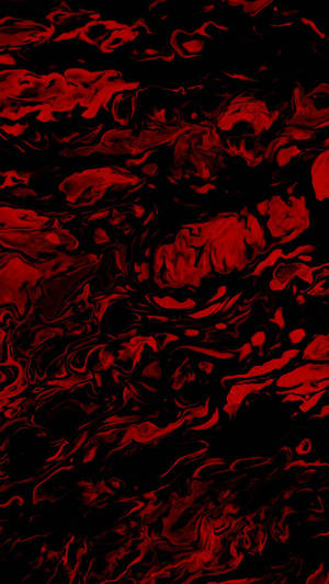 A Beautifully Contrasting Cool Red And Black Landscape Wallpaper