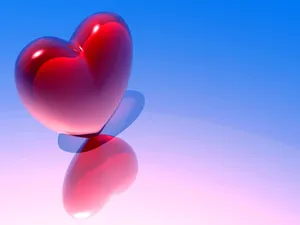 A Big Red Plastic Heart Wallpaper