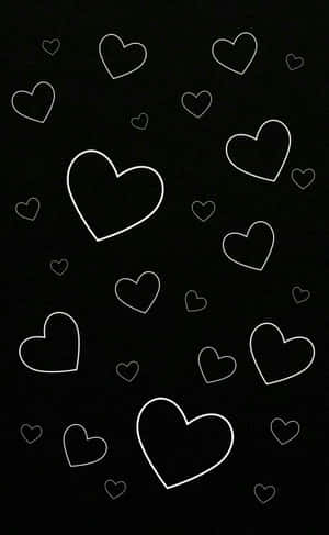 A Black Aesthetic Heart To Symbolize Strength And Endurance Wallpaper