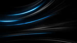 A Black And Blue Abstract Background With Blue Lights Wallpaper