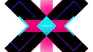 A Black And Blue X With The Word X Wallpaper