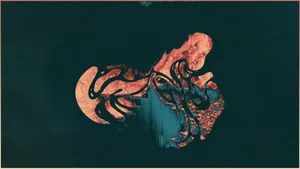 A Black And Orange Cover Of The Album, 'the Heart' Wallpaper