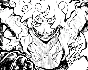 A Black And White Drawing Of A Character With A Sword Wallpaper