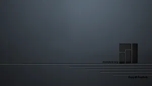 A Black And White Image Of A Building With A Black Background Wallpaper