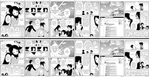 A Black And White Image Of A Comic Page Wallpaper