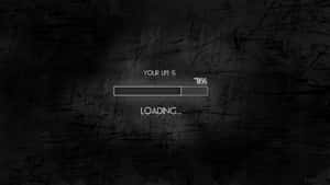 A Black And White Image Of A Loading Screen Wallpaper