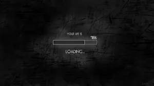 A Black And White Image Of A Loading Screen Wallpaper