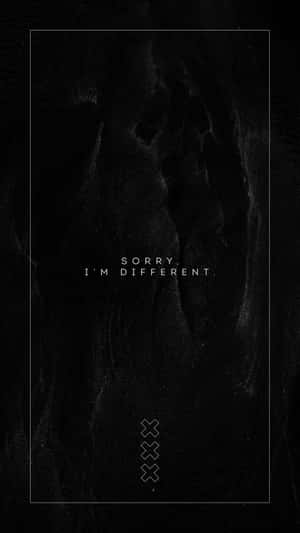 A Black And White Image Of The Words'don't Be Different' Wallpaper