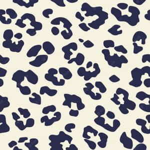 A Black And White Leopard Print Pattern Wallpaper