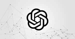 A Black And White Logo With A Knot In The Middle Wallpaper