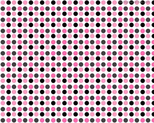 A Black And White Optical Illusion Featuring A Bright Pink Background Wallpaper