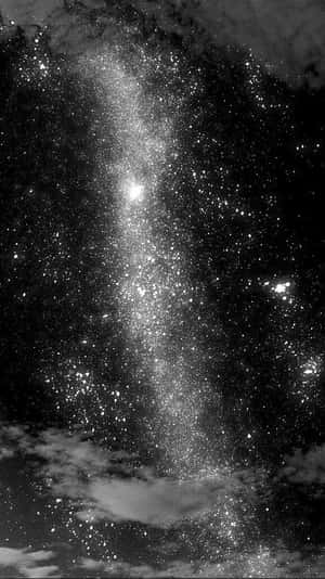 A Black And White Photo Of The Milky Wallpaper
