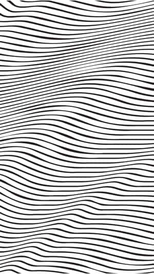 A Black And White Wavy Pattern Wallpaper