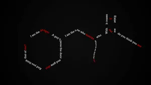 A Black Background With A Red And Black Text Wallpaper