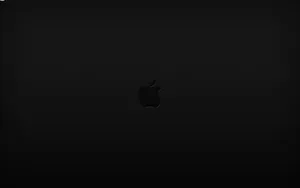 A Black Background With An Apple Logo Wallpaper