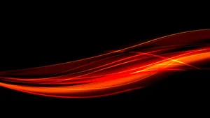 A Black Background With Orange And Red Waves Wallpaper