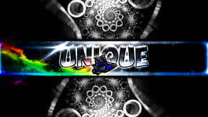 A Black Background With The Word Unique On It Wallpaper