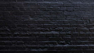 A Black Brick Wall Wallpaper