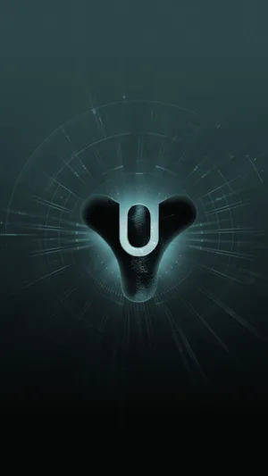 A Black Logo With A U In The Middle Wallpaper