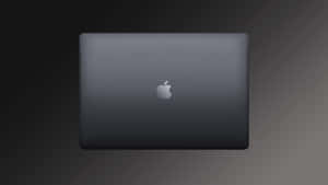 A Black Macbook Pro With A Logo On It Wallpaper