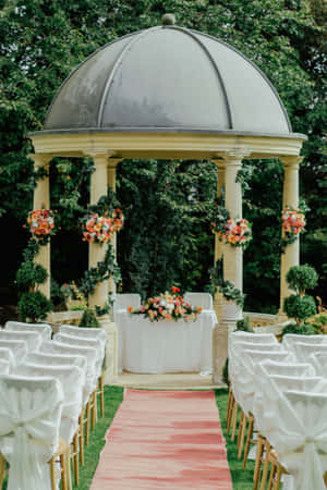 A Blissful Garden Wedding Wallpaper